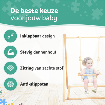 Babyschommel met kussen - Seaside van small foot Babyschommel met kussen - Seaside van small foot